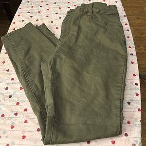 Gap Stretch Skinny Pants-Olive Green
